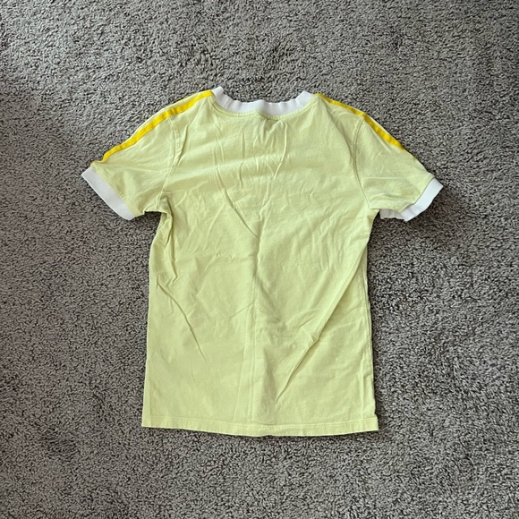 EUC Retro Vintage Adidas Yellow 3 Stripe Top XS - Picture 4 of 7